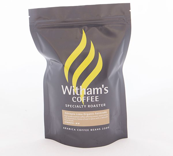 Witham's Coffee Beans - Ethiopia Limu Organic Fairtrade