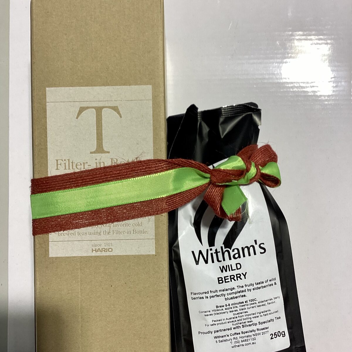 Buy Hario® Cold Brew Tea ‘Filter in Bottle’ (750ML) [RED] + Bag of